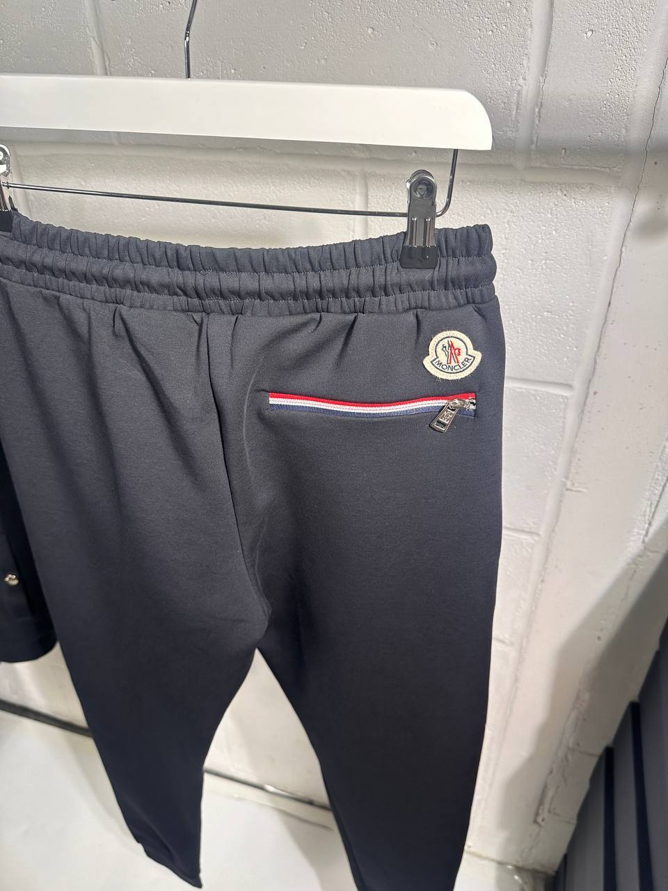 Moncler Tricolour-Trim Cotton Fashion Tracksuits Mens in Multiple Colors UK Reps AAA Quality