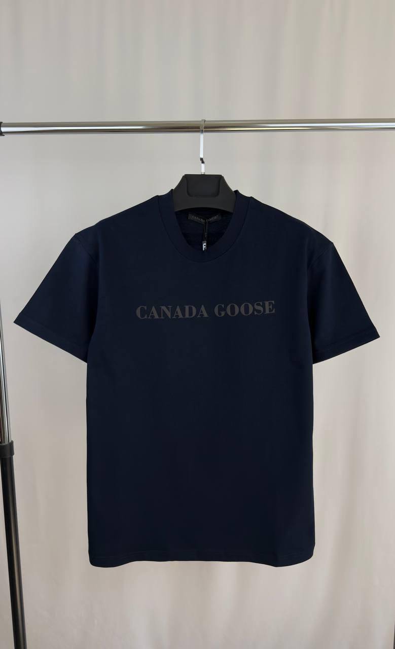 Canada Goose Emersen Embroidered Crewneck T-Shirts Mens in 2 Colors UK Reps AAA Quality