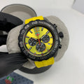 Tag Heuer Formula 1 Quartz Chronograph Yellow Dial & Silicone Strap Mens Watches Best Sale UK Reps AAA Quality