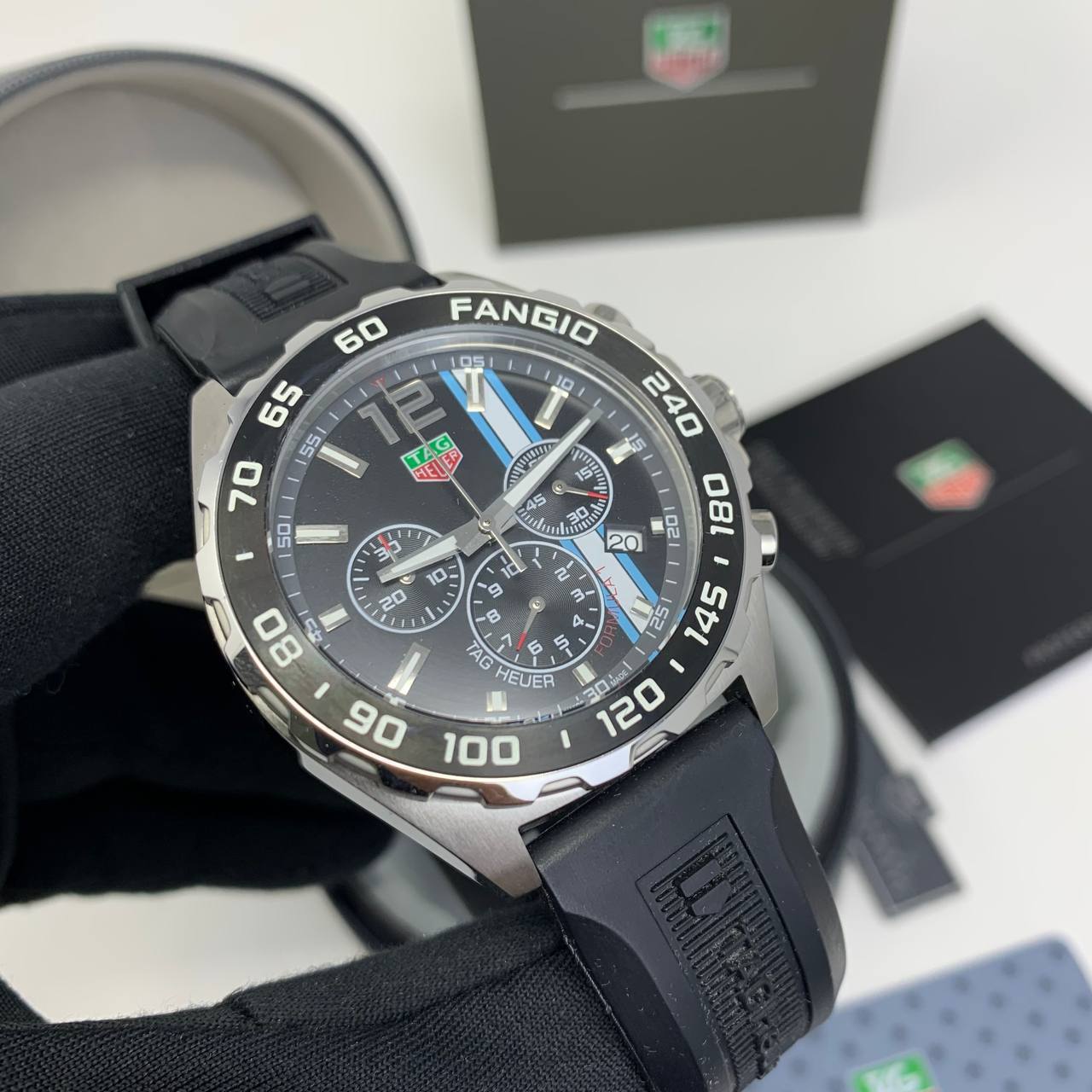 Tag Heuer Formula 1 Fangio Quartz Black Dial Mens Watches Best Sale UK Reps AAA Quality