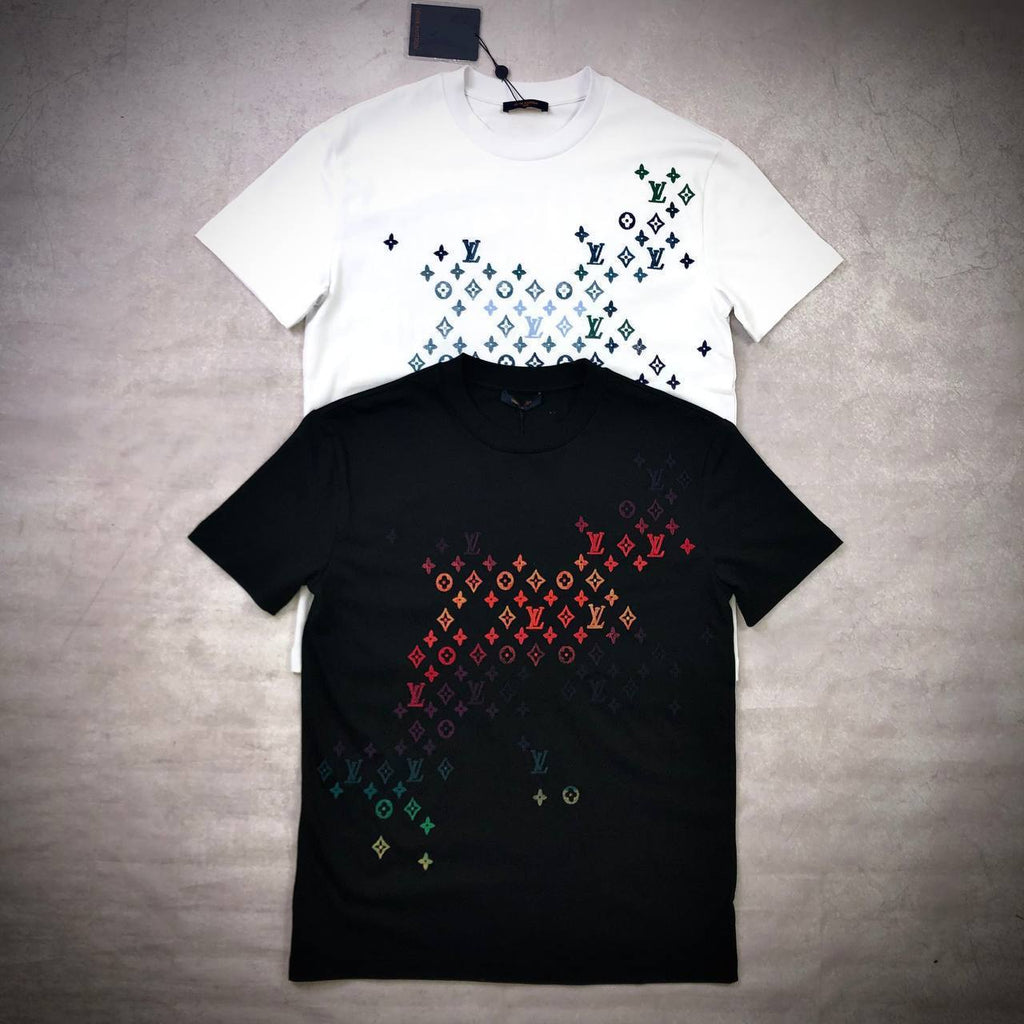 Louis Vuitton Gradient Monogram T-Shirt Mens in 2 Colors UK Reps AAA Quality