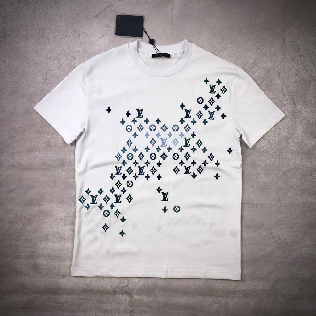 Louis Vuitton Gradient Monogram T-Shirt Mens in 2 Colors UK Reps AAA Quality