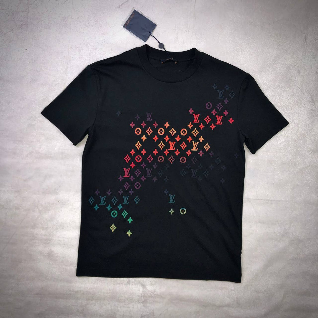 Louis Vuitton Gradient Monogram T-Shirt Mens in 2 Colors UK Reps AAA Quality