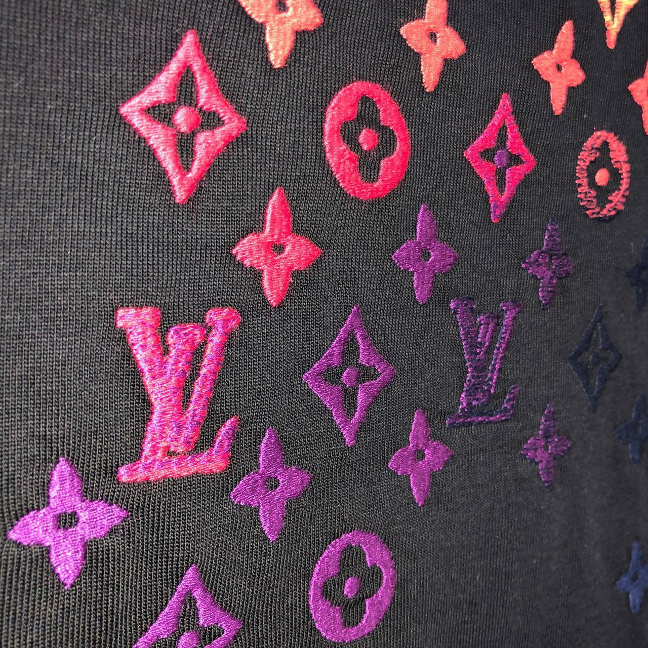 Louis Vuitton Gradient Monogram T-Shirt Mens in 2 Colors UK Reps AAA Quality