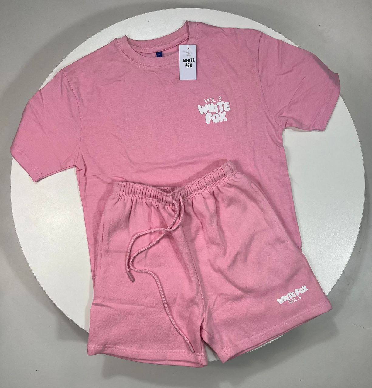 White Fox Boutique Vol. 3 T-Shirt & Shorts Set Women's UK Reps AAA Quality