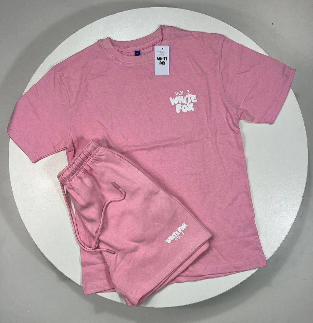 White Fox Boutique Vol. 3 T-Shirt & Shorts Set Women's UK Reps AAA Quality