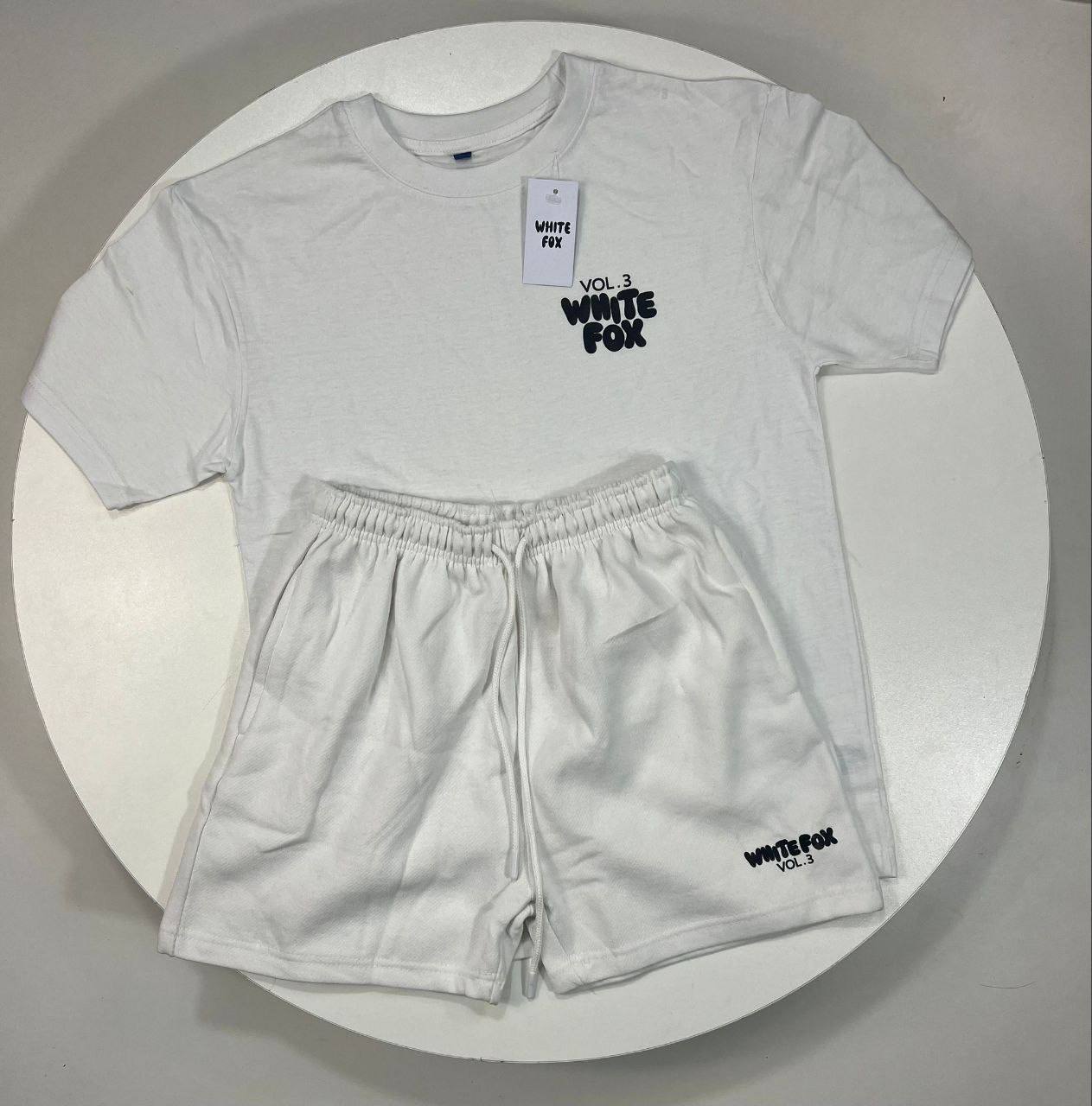 White Fox Boutique Vol. 3 T-Shirt & Shorts Set Women's UK Reps AAA Quality