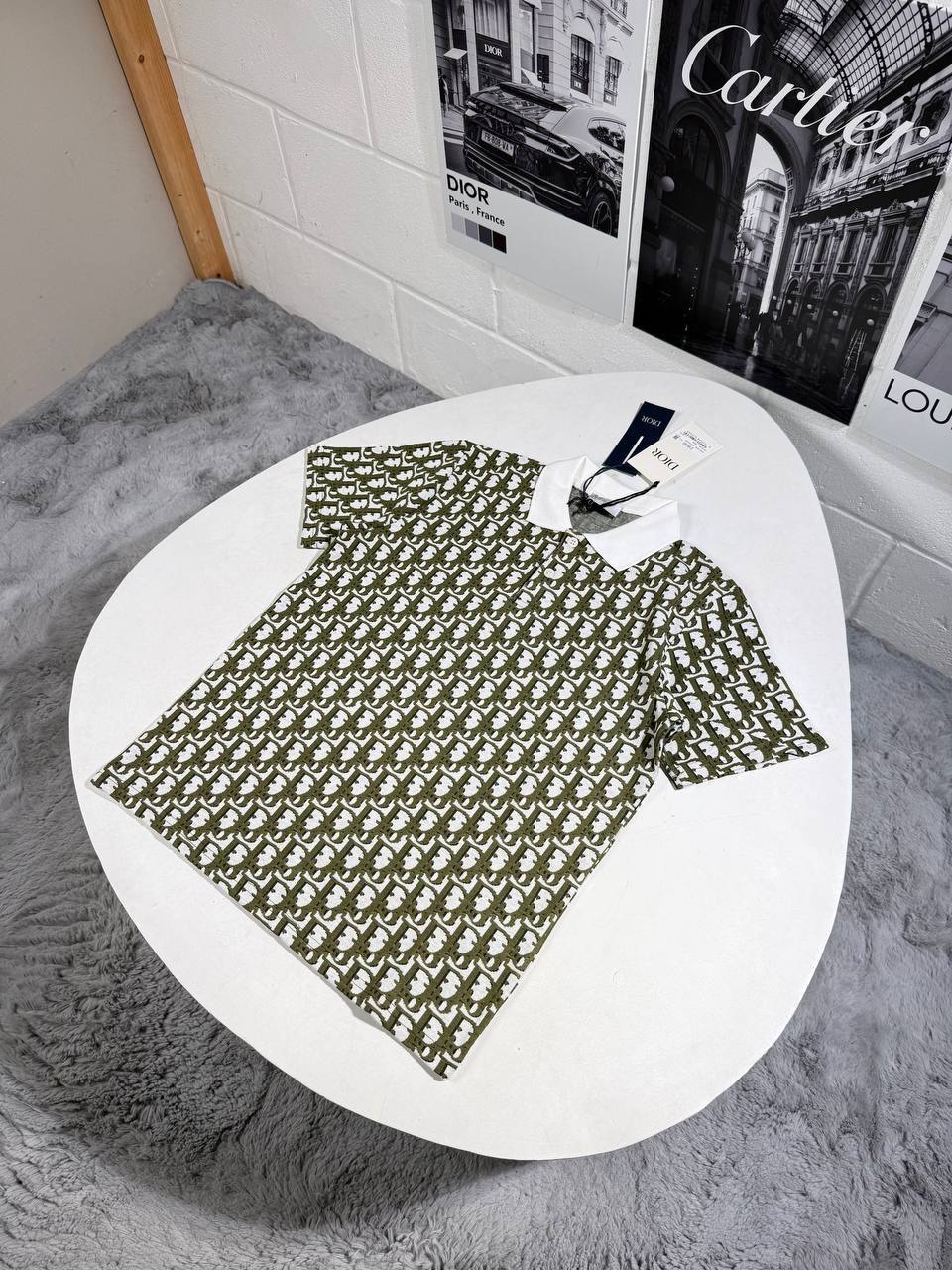 Dior Jacquard Short-Sleeve Polo Shirts Kids UK Reps AAA Quality