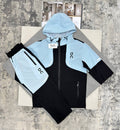 On Cloud Running Weather Tracksuits in Blue/Black Color Mens UK Reps AAA Quality