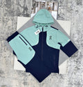 On Cloud Running Weather Tracksuits in Mint Green & Navy Blue Color Mens UK Reps AAA Quality