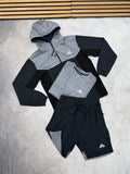 Montirex Men's 3-Piece Trail Tracksuit Set Stealth Grey & Onyx Black Mens UK Reps AAA Quality