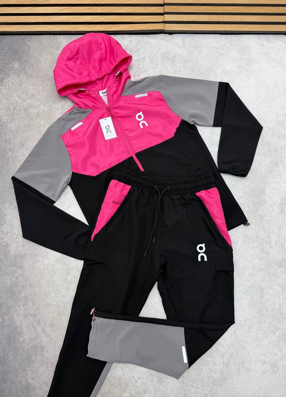 On Cloud Running Playful Pink and Grey Tracksuit Mens UK Reps AAA Quality