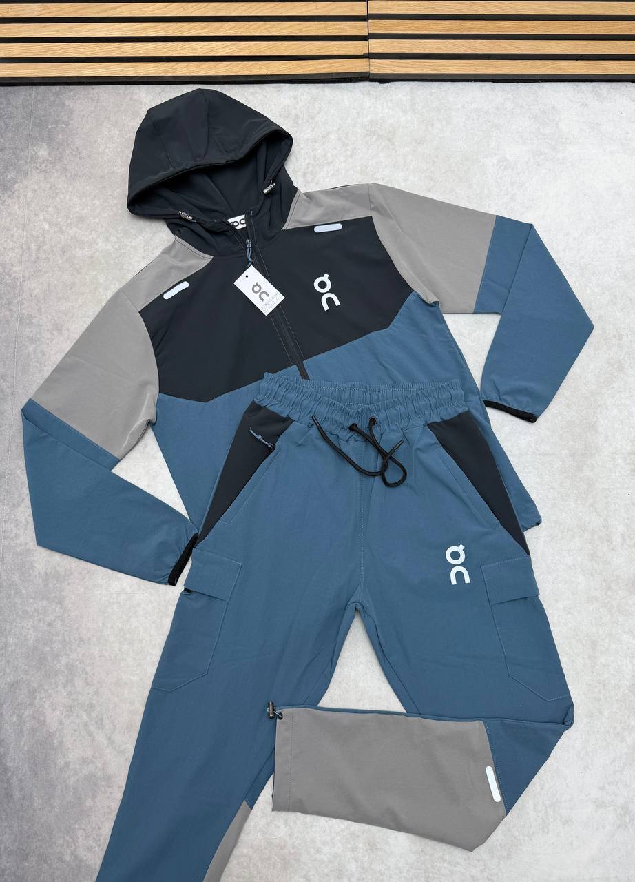 On Cloud Running Mineral Blue and Steel Grey Tracksuit Mens UK Reps AAA Quality