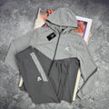Montirex Two-Tone Technical Charcoal & Slate Grey Tracksuit Mens UK Reps AAA Quality