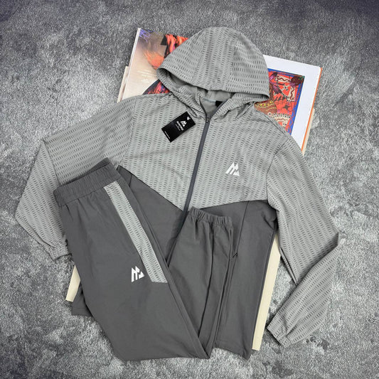 Montirex Two-Tone Technical Charcoal & Slate Grey Tracksuit Mens UK Reps AAA Quality