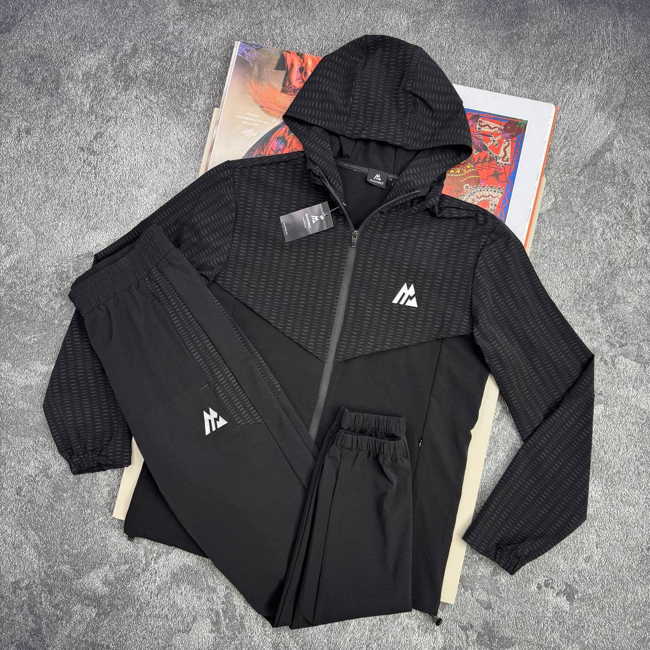 Montirex Two-Tone Technical All Black Tracksuit Mens UK Reps AAA Quality