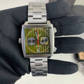 Tag Heuer Monaco Green Dial Silver Bracelet Mens Watches UK Reps AAA Quality