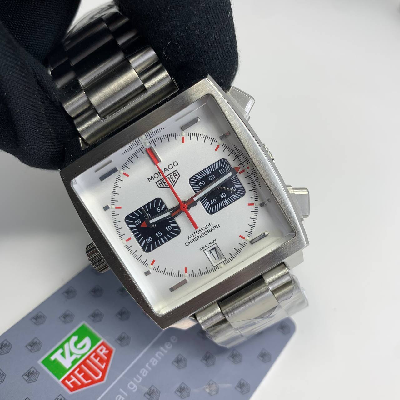 Tag Heuer Monaco White Dial Mens Watches UK Reps AAA Quality
