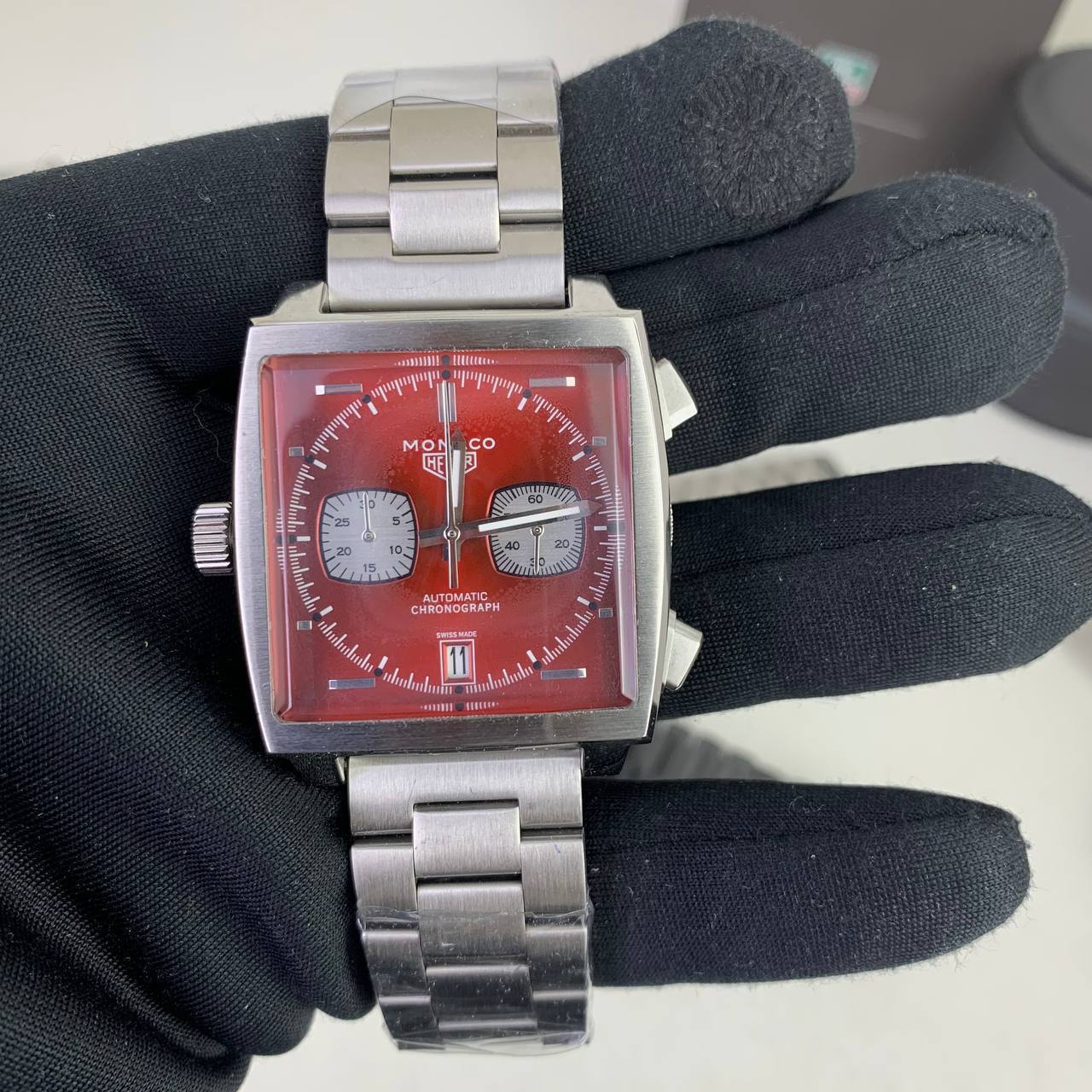 Tag Heuer Monaco Red Dial Mens Watches UK Reps AAA Quality