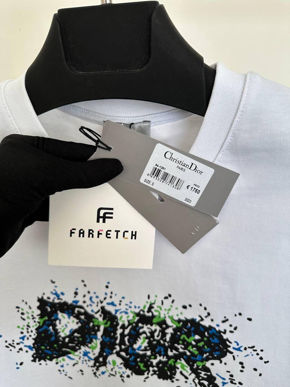 Christian Dior Paint Graphic Print T-Shirts Mens in 2 Colors Best Sale UK Reps AAA Quality