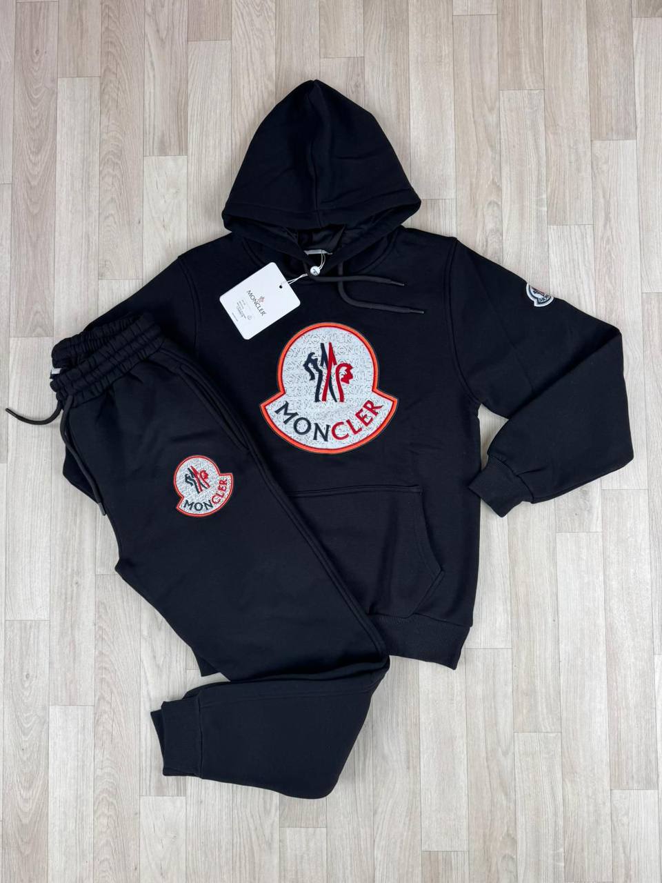 Moncler Classic Logo Cotton Fashion Tracksuits Mens in Navy Color UK Reps AAA Quality