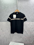 Burberry Striped Cotton Men's T-Shirts in 2 Colors First Copy Best Sale UK Reps