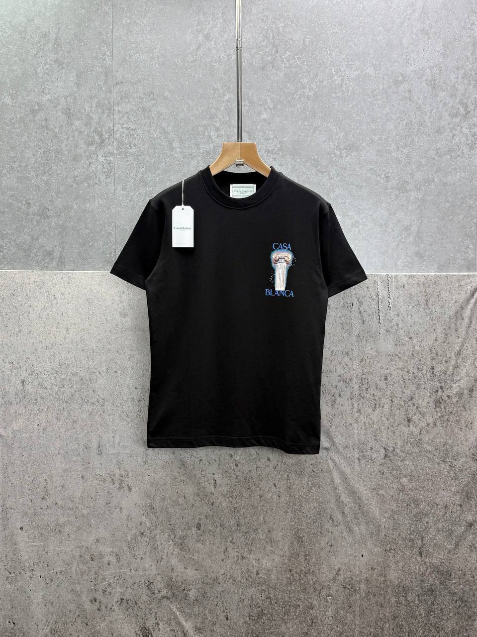 Casablanca La Colonne Cotton Mens T-Shirts in 2 Colors UK Reps AAA Quality