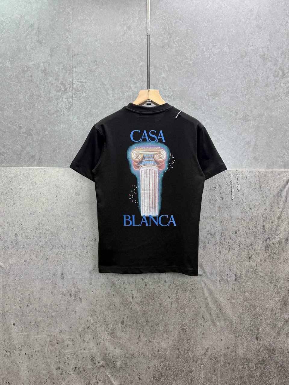 Casablanca La Colonne Cotton Mens T-Shirts in 2 Colors UK Reps AAA Quality