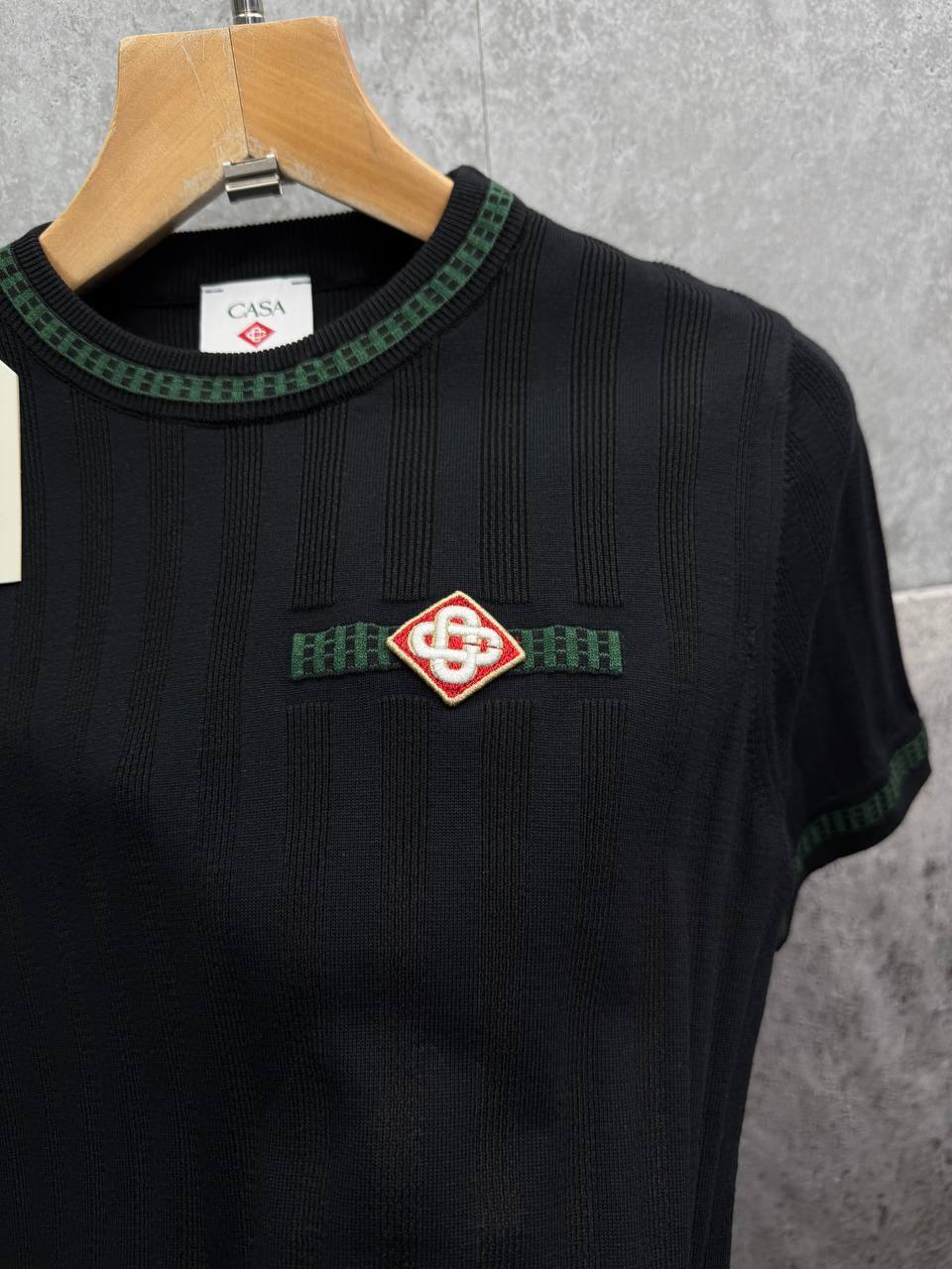 Casablanca Rib Effect Mens T-Shirts in 2 Colors UK Reps AAA Quality