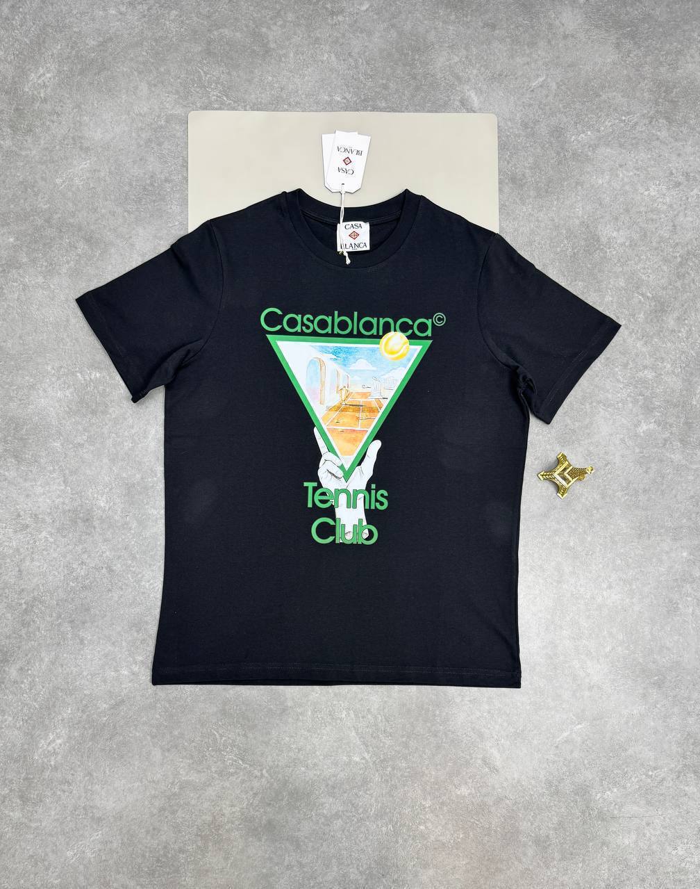 Casablanca Tennis Club Mens T-Shirts in 2 Colors UK Reps AAA Quality