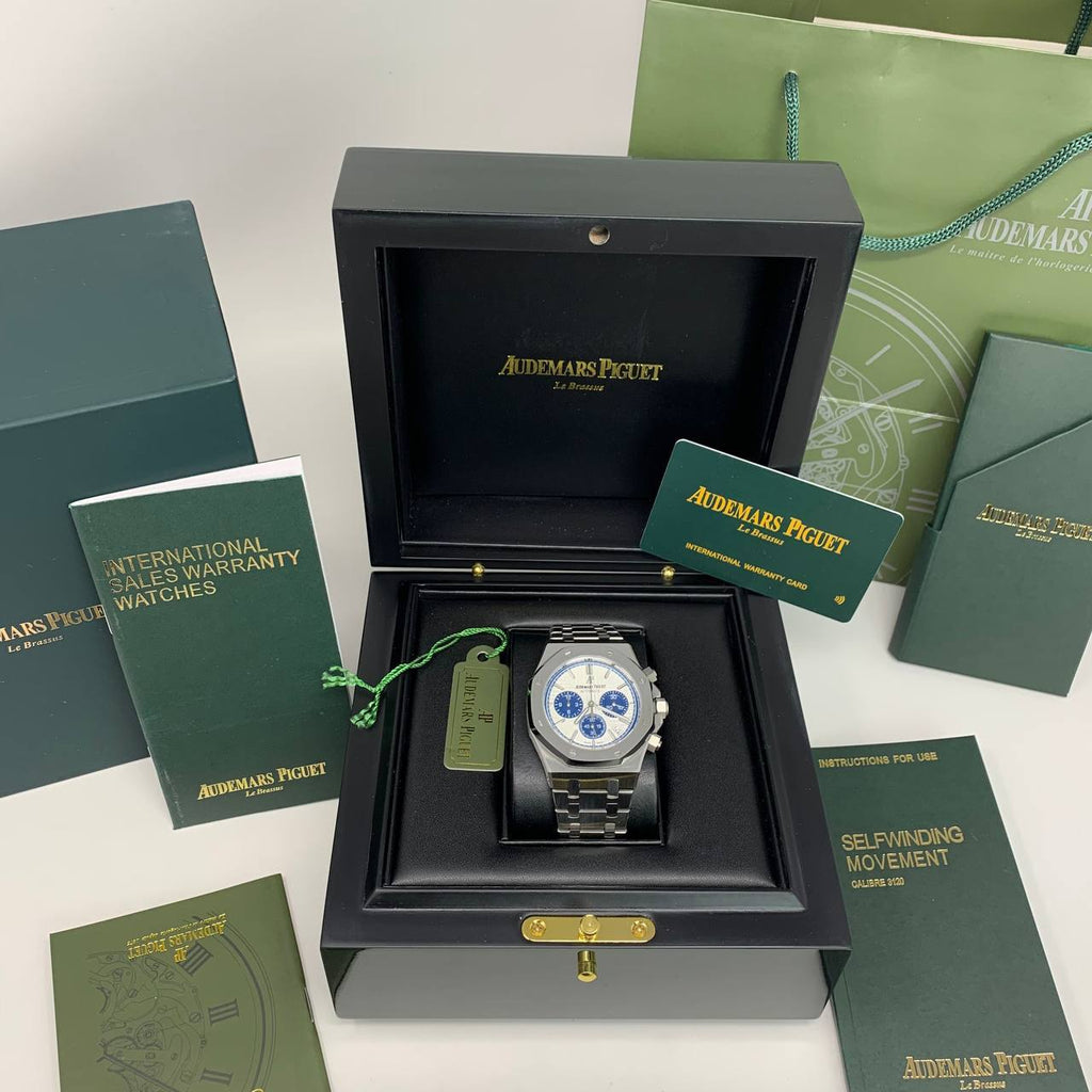 Audemars Piguet Royal Oak Chronograph Mens Watch in White Dial Best Sale UK Reps