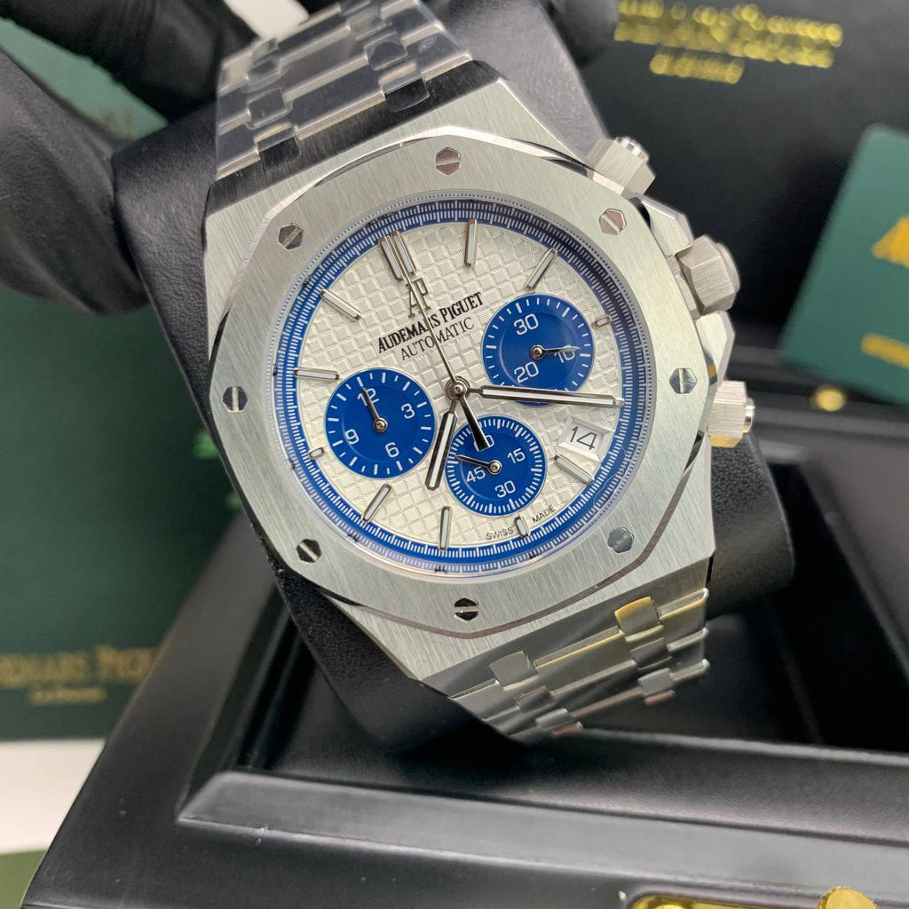 Audemars Piguet Royal Oak Chronograph Mens Watch in White Dial Best Sale UK Reps
