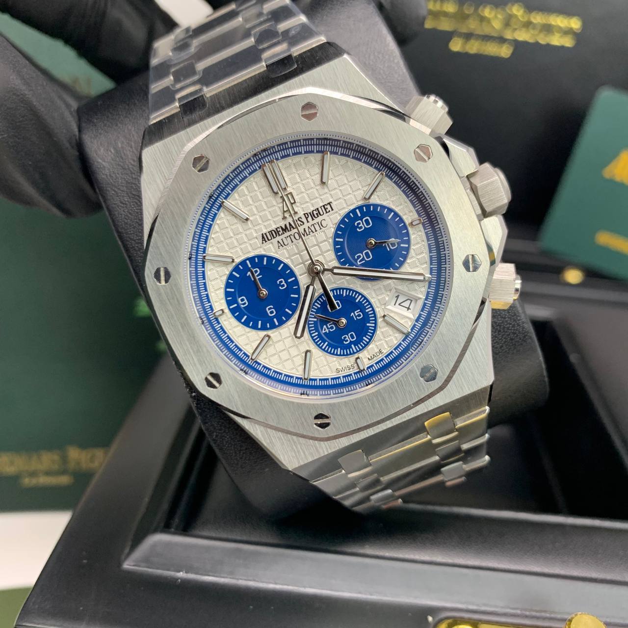 Audemars Piguet Royal Oak Chronograph Mens Watch in White Dial Best Sale UK Reps
