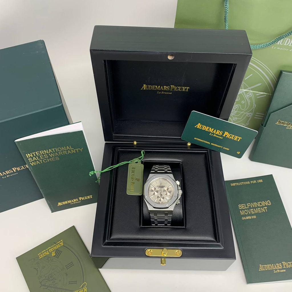 Audemars Piguet Royal Oak Chronograph Steel White Dial Mens Watch Best Sale UK Reps