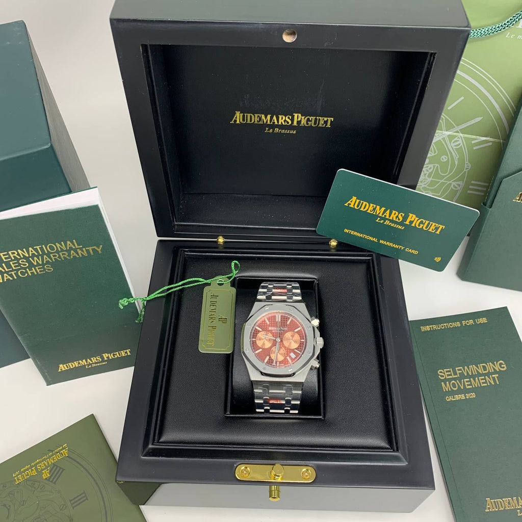 Audemars Piguet Royal Oak Brown Dial Silver Chain Mens Watch Best Sale UK Reps