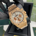 Audemars Piguet Royal Oak Rose Gold Silver Dial  Mens Watch Best Sale UK Reps