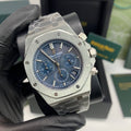 Audemars Piguet Royal Oak Silver Chain Blue Dial Watch Mens Watch Best Sale UK Reps