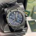 Audemars Piguet Royal Oak Blue Dial Black Watch Mens Watch Best Sale UK Reps