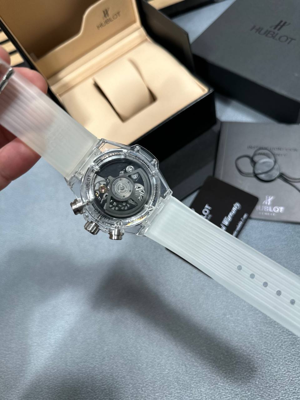 Hublot Big Bang Unico Sapphire with Rubber Strap Matte Black Dial Mens Watch Best Sale UK Reps AAA Quality
