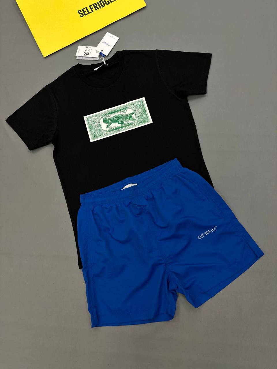 Off-White Note Streetwear T-Shirts & Shorts Sets Mens in Multiple Colors UK Reps AAA Quality
