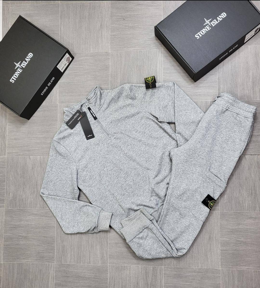 Stone Island Half-Zip Tracksuit Mens in 2 Colors UK Reps AAA Quality