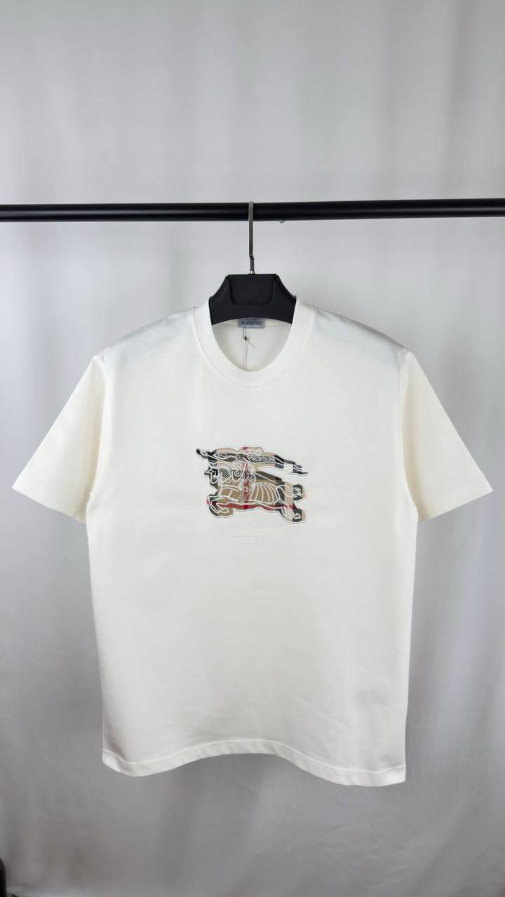 Burberry Knight Check Embroidered in 2 Colors T-shirt UK Reps AAA Quality
