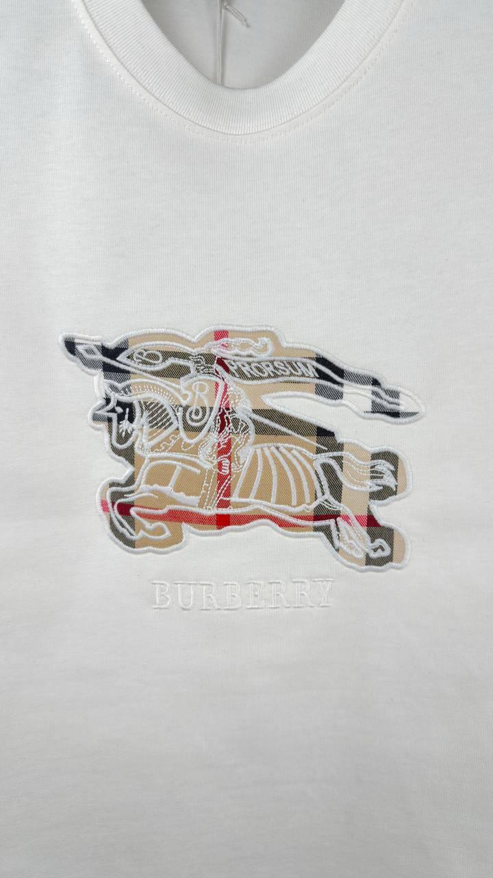 Burberry Knight Check Embroidered in 2 Colors T-shirt UK Reps AAA Quality