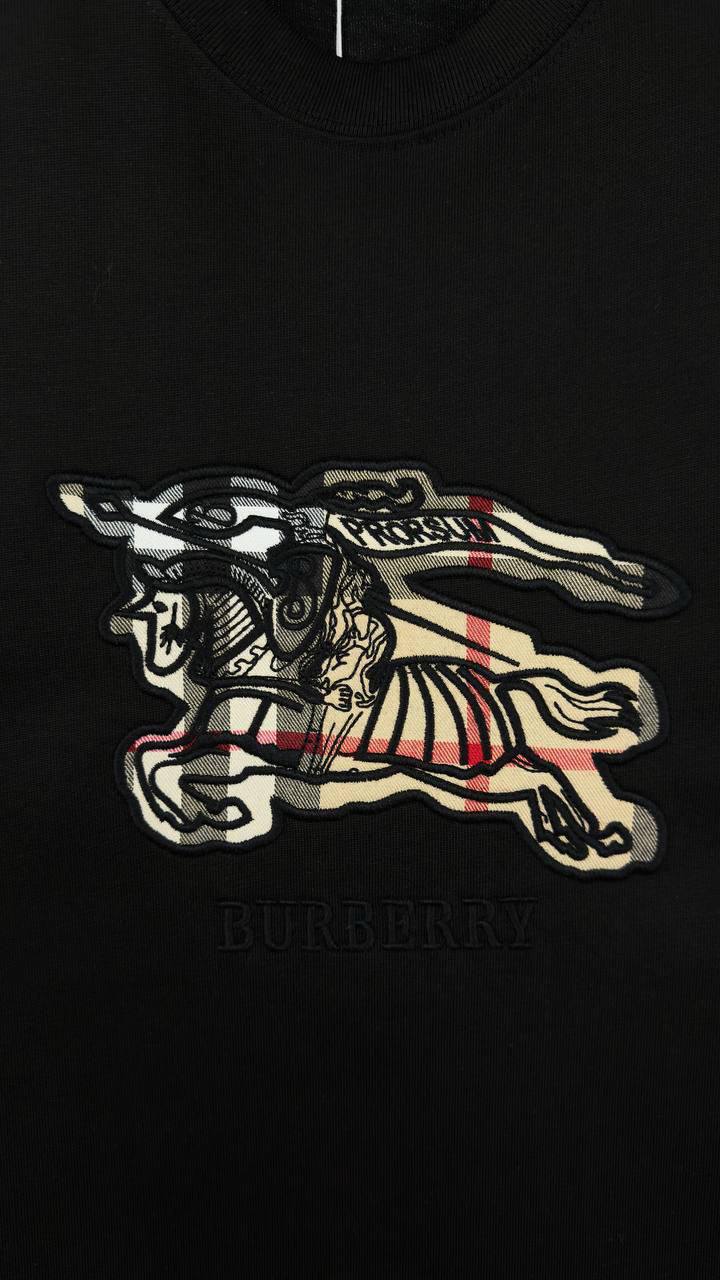 Burberry Knight Check Embroidered in 2 Colors T-shirt UK Reps AAA Quality