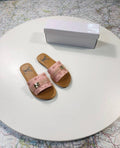Louis Vuitton Denim Women's Sliders in Pink Color UK Reps AAA Quality