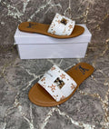 Louis Vuitton Lock It Women's Sliders in White Color UK Reps AAA Quality