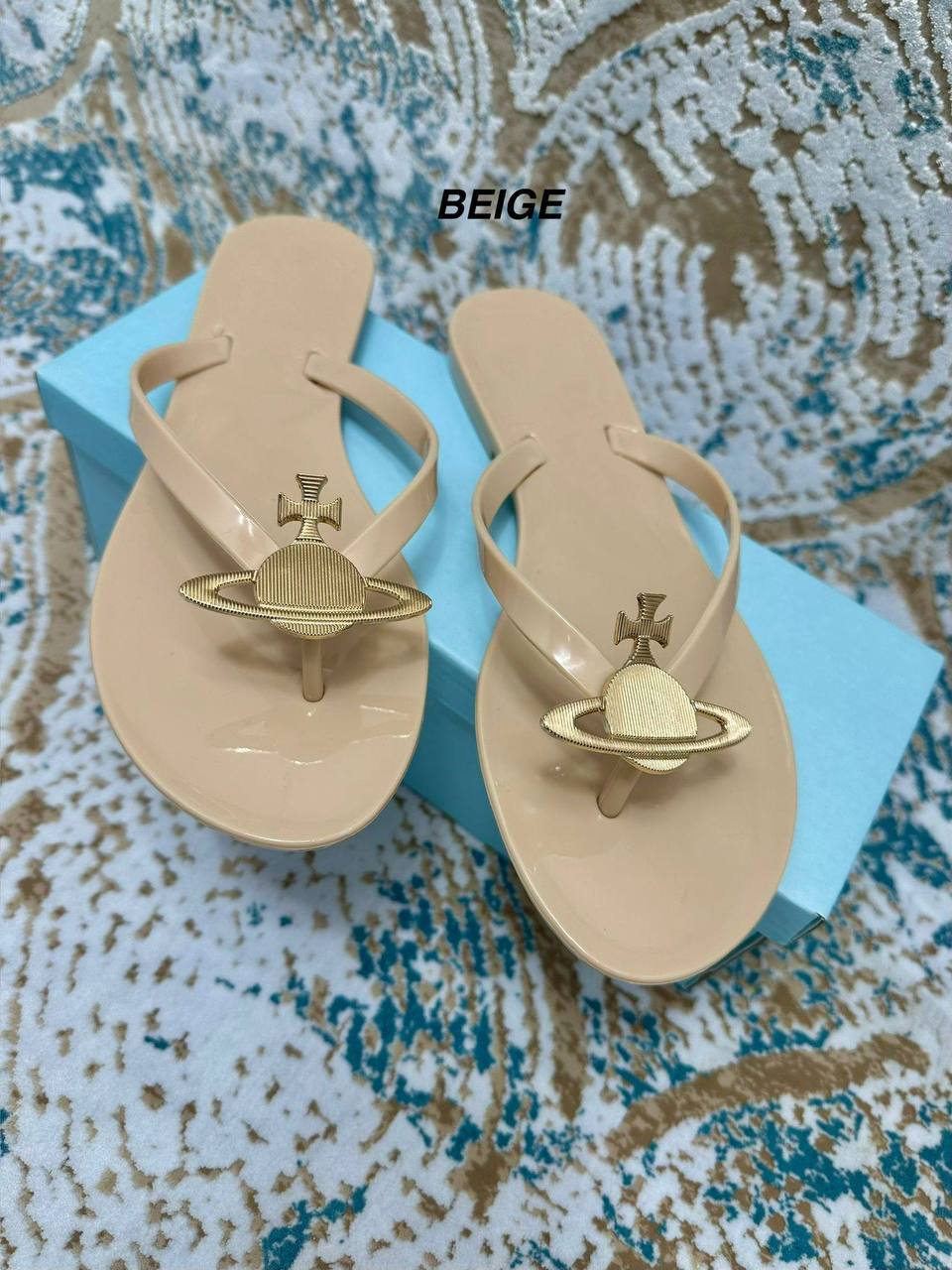 Vivienne Westwood x Melissa Harmonic Beige UK Reps AAA Quality