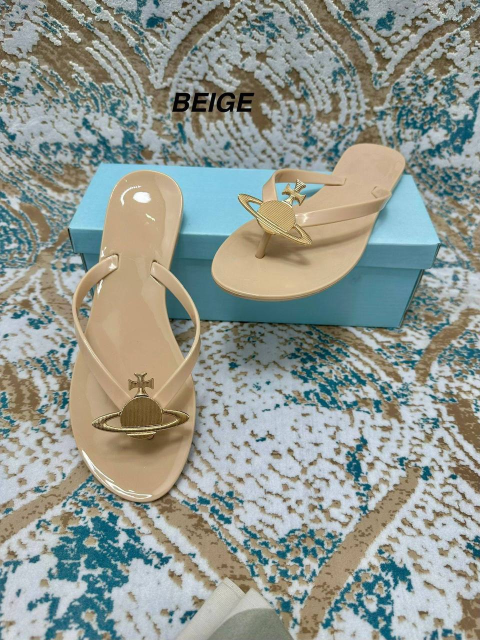 Vivienne Westwood x Melissa Harmonic Beige UK Reps AAA Quality
