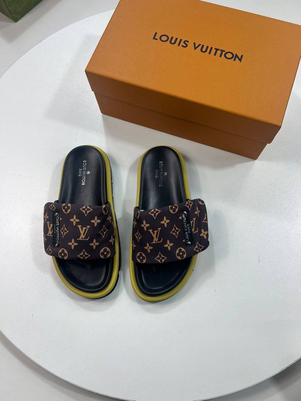 Louis Vuitton Pillow Flat Sandals Monogram Women UK Reps AAA Quality
