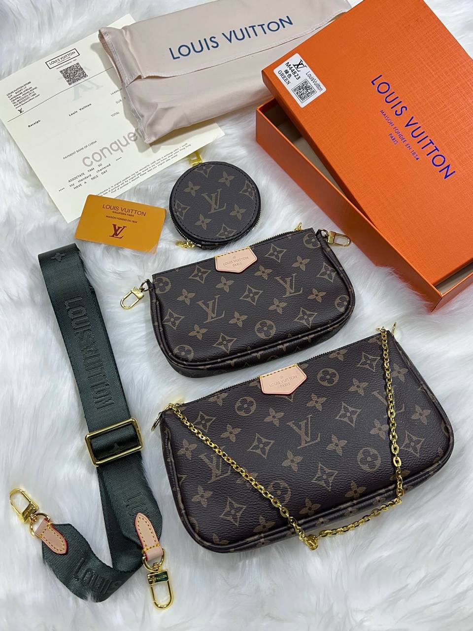 Louis Vuitton Pochette Accessoires Bag Womens UK Reps AAA Quality